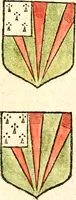 Picture 4 of 11 from The antient usage in bearing of such ensigns of honour as are commonly call'd arms. With a catalogue of the present nobility and baronets of England (1682), leaf 31