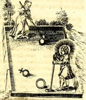 Picture 52 of 87 from Antipathia Amoris Divini et Humani duobus Libris comprehensa, per themata et sententias, insuper et Figuras aeneas, adjectis versibus Gallicis et Hispanicis, illustrata, antehac Antuerpiae Typis data (1694), leaf 128