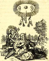 Picture 70 of 87 from Antipathia Amoris Divini et Humani duobus Libris comprehensa, per themata et sententias, insuper et Figuras aeneas, adjectis versibus Gallicis et Hispanicis, illustrata, antehac Antuerpiae Typis data (1694), leaf 164