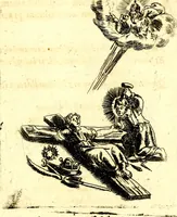 Picture 71 of 87 from Antipathia Amoris Divini et Humani duobus Libris comprehensa, per themata et sententias, insuper et Figuras aeneas, adjectis versibus Gallicis et Hispanicis, illustrata, antehac Antuerpiae Typis data (1694), leaf 166