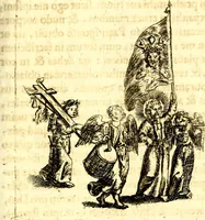 Picture 72 of 87 from Antipathia Amoris Divini et Humani duobus Libris comprehensa, per themata et sententias, insuper et Figuras aeneas, adjectis versibus Gallicis et Hispanicis, illustrata, antehac Antuerpiae Typis data (1694), leaf 168