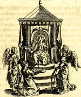 An illustration from Antipathia Amoris Divini et Humani duobus Libris comprehensa, per themata et sententias, insuper et Figuras aeneas, adjectis versibus Gallicis et Hispanicis, illustrata, antehac Antuerpiae Typis data (1694)