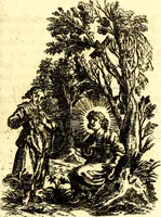 Picture 80 of 87 from Antipathia Amoris Divini et Humani duobus Libris comprehensa, per themata et sententias, insuper et Figuras aeneas, adjectis versibus Gallicis et Hispanicis, illustrata, antehac Antuerpiae Typis data (1694), leaf 184