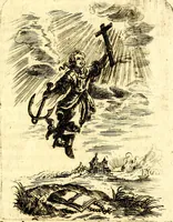 Picture 86 of 87 from Antipathia Amoris Divini et Humani duobus Libris comprehensa, per themata et sententias, insuper et Figuras aeneas, adjectis versibus Gallicis et Hispanicis, illustrata, antehac Antuerpiae Typis data (1694), leaf 196