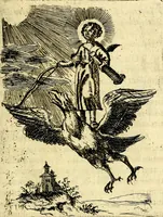 Picture 5 of 87 from Antipathia Amoris Divini et Humani duobus Libris comprehensa, per themata et sententias, insuper et Figuras aeneas, adjectis versibus Gallicis et Hispanicis, illustrata, antehac Antuerpiae Typis data (1694), leaf 32