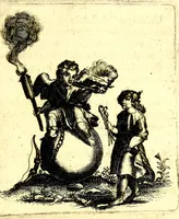 Picture 13 of 87 from Antipathia Amoris Divini et Humani duobus Libris comprehensa, per themata et sententias, insuper et Figuras aeneas, adjectis versibus Gallicis et Hispanicis, illustrata, antehac Antuerpiae Typis data (1694), leaf 48