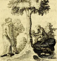 Picture 14 of 87 from Antipathia Amoris Divini et Humani duobus Libris comprehensa, per themata et sententias, insuper et Figuras aeneas, adjectis versibus Gallicis et Hispanicis, illustrata, antehac Antuerpiae Typis data (1694), leaf 50