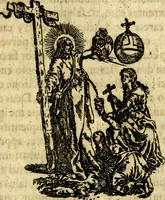 An illustration from Antipathia Amoris Divini et Humani duobus Libris comprehensa, per themata et sententias, insuper et Figuras aeneas, adjectis versibus Gallicis et Hispanicis, illustrata, antehac Antuerpiae Typis data (1694)