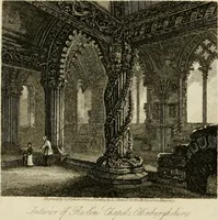 An illustration from The antiquarian itinerary, comprising specimens of architecture, monastic, castellated, and domestic; with other vestiges of antiquity in Great Britain. Accompanied with descriptions (1815)