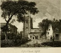 An illustration from The antiquarian itinerary, comprising specimens of architecture, monastic, castellated, and domestic; with other vestiges of antiquity in Great Britain. Accompanied with descriptions (1815)