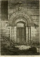 An illustration from The antiquarian itinerary, comprising specimens of architecture, monastic, castellated, and domestic; with other vestiges of antiquity in Great Britain. Accompanied with descriptions (1815)