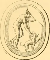 An illustration from Antique gems and rings (1872)