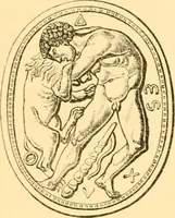 An illustration from Antique gems and rings (1872)