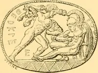 An illustration from Antique gems and rings (1872)