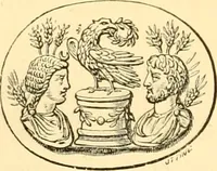 An illustration from Antique gems and rings (1872)