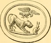 An illustration from Antique gems and rings (1872)