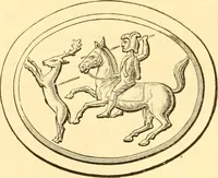 An illustration from Antique gems and rings (1872)