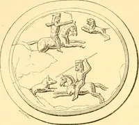 An illustration from Antique gems and rings (1872)