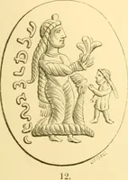 An illustration from Antique gems and rings (1872)