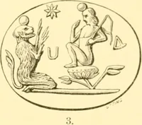 An illustration from Antique gems and rings (1872)