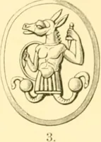 An illustration from Antique gems and rings (1872)
