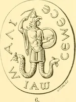 An illustration from Antique gems and rings (1872)