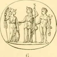 An illustration from Antique gems and rings (1872)