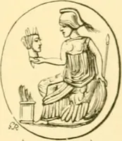An illustration from Antique gems and rings (1872)