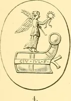 An illustration from Antique gems and rings (1872)