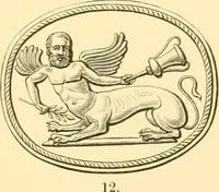 An illustration from Antique gems and rings (1872)