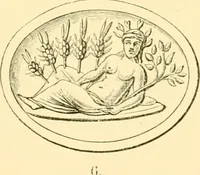 An illustration from Antique gems and rings (1872)
