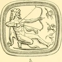 An illustration from Antique gems and rings (1872)
