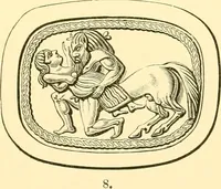 An illustration from Antique gems and rings (1872)