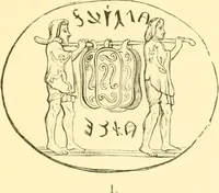 An illustration from Antique gems and rings (1872)