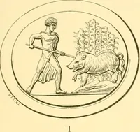 An illustration from Antique gems and rings (1872)