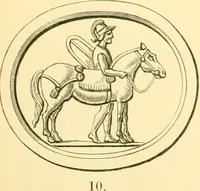 An illustration from Antique gems and rings (1872)