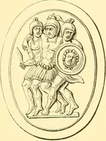An illustration from Antique gems and rings (1872)