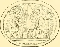 An illustration from Antique gems and rings (1872)