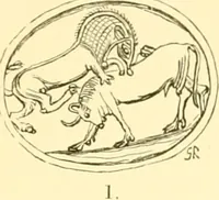 An illustration from Antique gems and rings (1872)