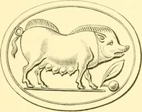 An illustration from Antique gems and rings (1872)