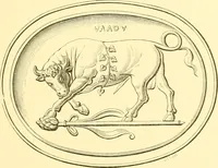 An illustration from Antique gems and rings (1872)
