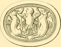 An illustration from Antique gems and rings (1872)