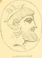 An illustration from Antique gems and rings (1872)