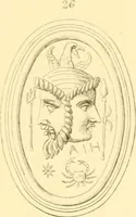 An illustration from Antique gems and rings (1872)