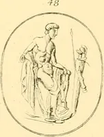 An illustration from Antique gems and rings (1872)