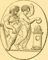 An illustration from Antique gems and rings (1872)