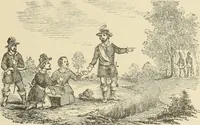 An illustration from Antique views of ye towne of Boston (1882)