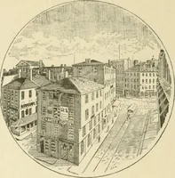 An illustration from Antique views of ye towne of Boston (1882)