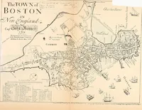 An illustration from Antique views of ye towne of Boston (1882)