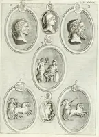 An illustration from Antiquitatis reliquiae a marchione Jacobo Musellio collectae, tabulis incisae et brevisibus explicationibus illustratae (1756)